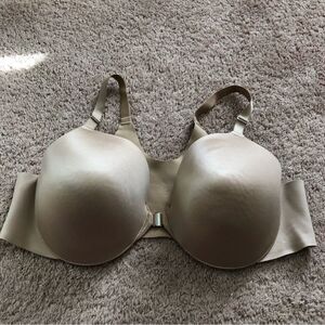 Soma Vanishing Back Full Coverage Front Close Bra 42C Nude Tan